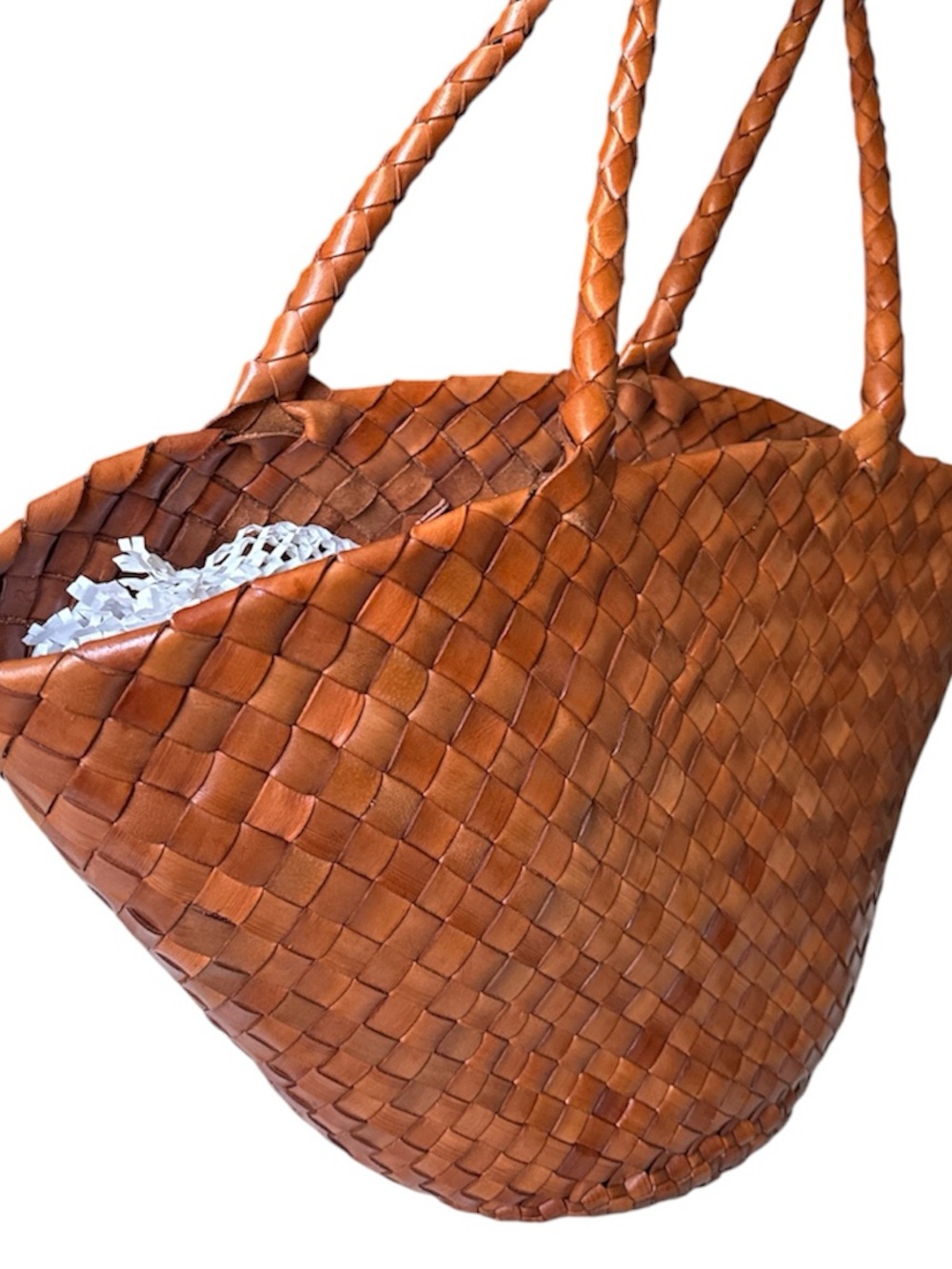 DRAGON DIFFUSION Egola woven leather tote NEW - Picture 4 of 12
